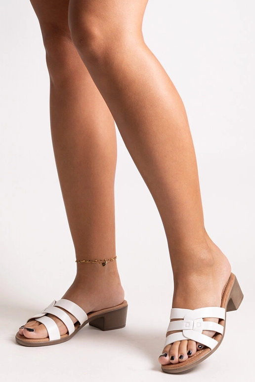 Mules à talons hauts Lidiene blanches