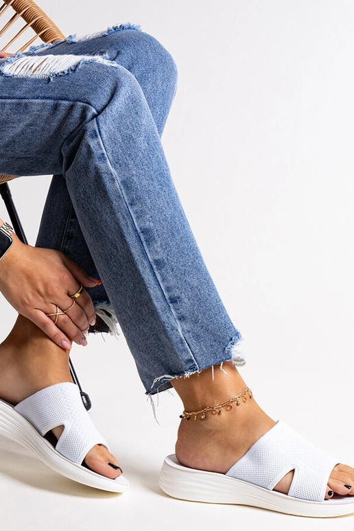 Tongs à plateforme blanches Linah Tongs à plateforme blanches Linah