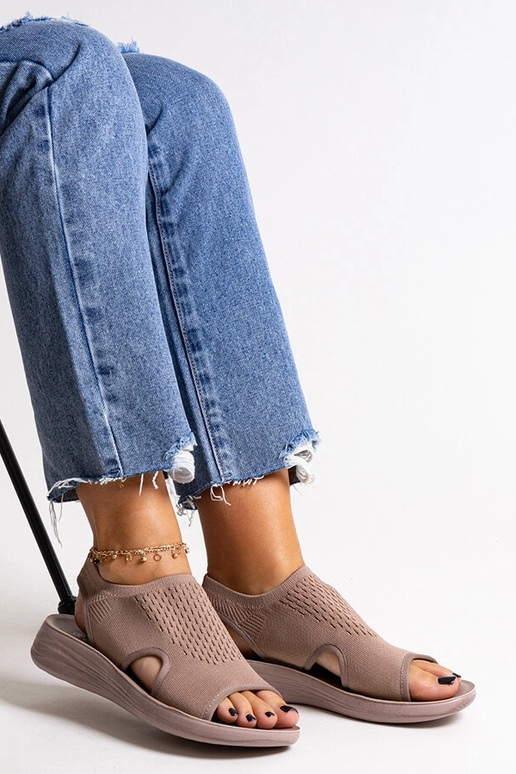 Sandales à plateforme marron Rawia