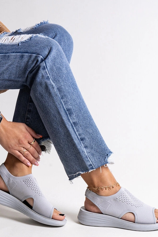 Sandales à plateforme grises Rawia Sandales à plateforme grises Rawia