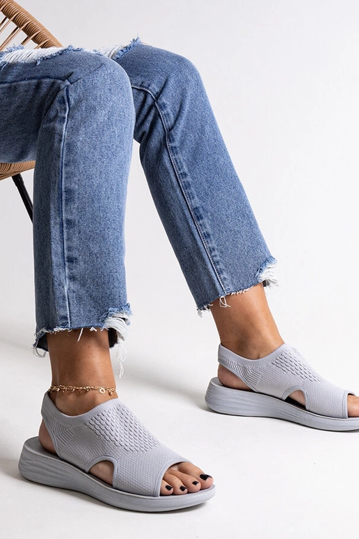 Sandales à plateforme grises Rawia Sandales à plateforme grises Rawia