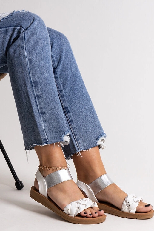 Sandales blanches Aldona