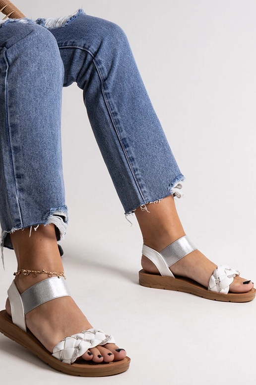 Sandales blanches Aldona