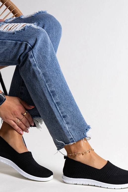 Baskets à enfiler Shalha noires