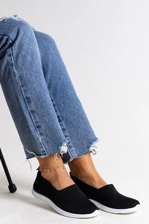 Baskets à enfiler Shalha noires