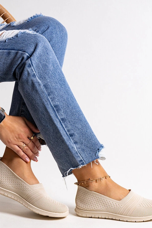 Baskets à enfiler beiges Shalha