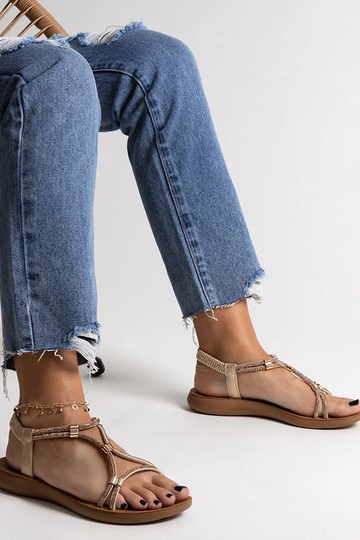 Sandales dorées Leilana...