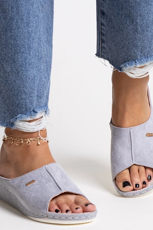 Sandales compensées grises Semretana Sandales compensées grises Semretana