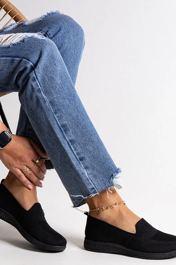 Baskets à enfiler noires...