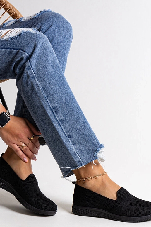 Baskets à enfiler noires Abadly