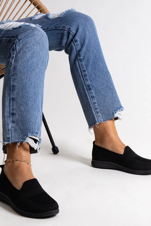 Baskets à enfiler noires Abadly