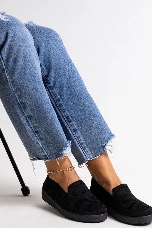 Baskets noires à enfiler Mikaila