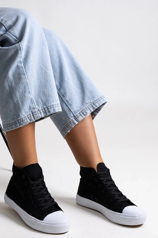 Baskets montantes noires Ghanem