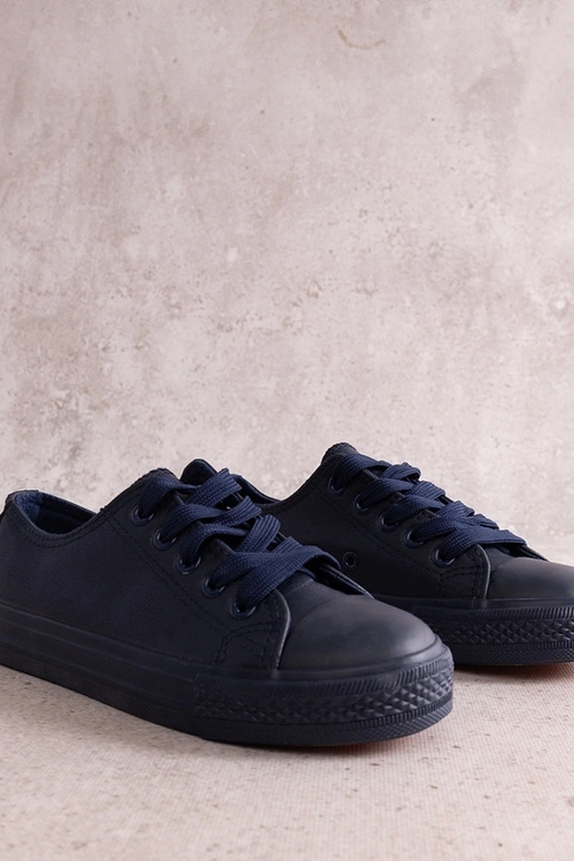 Baskets enfant bleu marine en... Baskets enfant bleu marine en...