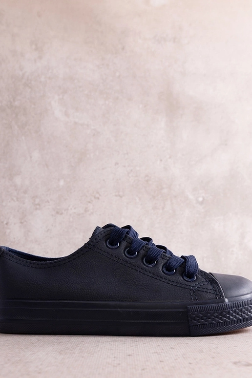 Baskets enfant bleu marine en... Baskets enfant bleu marine en...