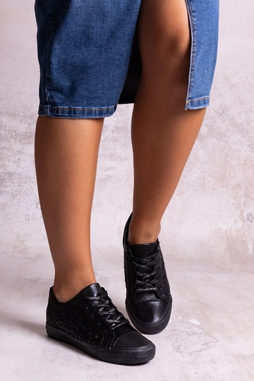 Baskets Safune noires ajourées