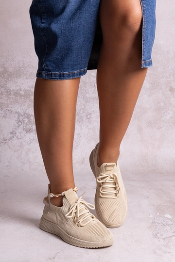 Baskets de sport Khitam beiges