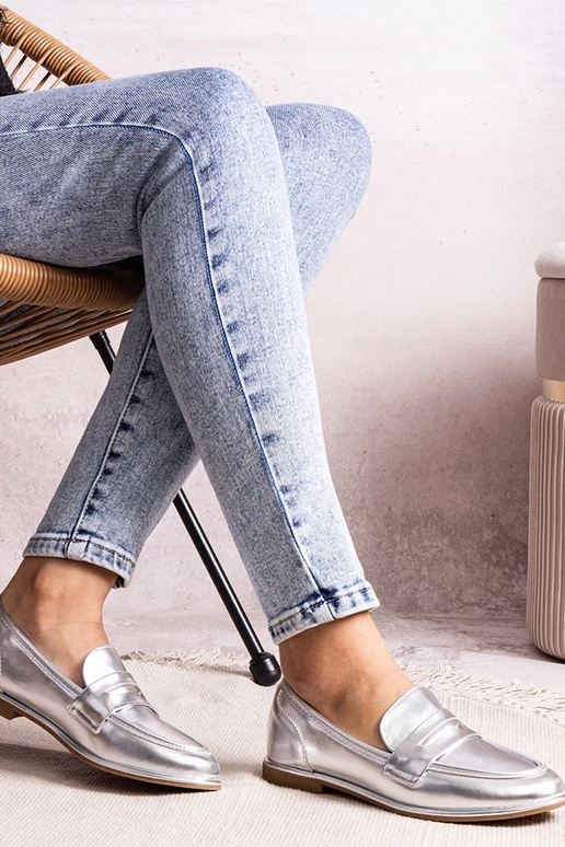 Mocassins métalliques argentés Palinka Mocassins métalliques argentés Palinka