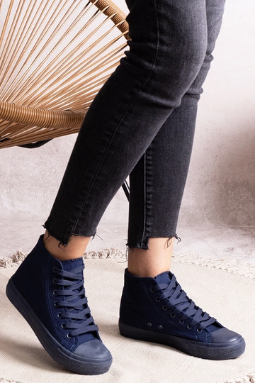 Baskets montantes Rafife bleu marine