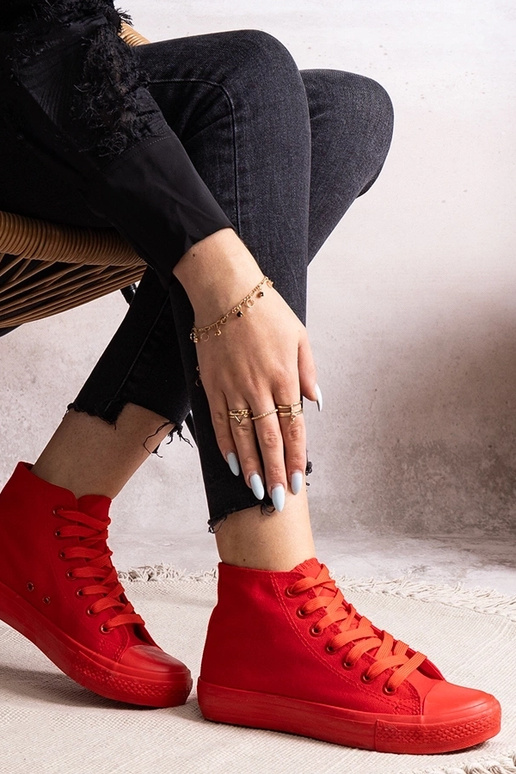 Baskets montantes rouges Ralife