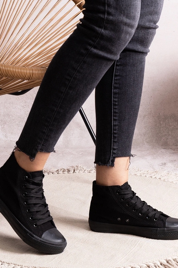 Baskets montantes noires...