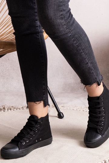Baskets montantes noires... 2