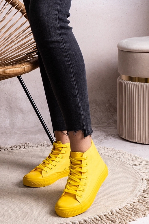 Baskets montantes jaunes Rafife