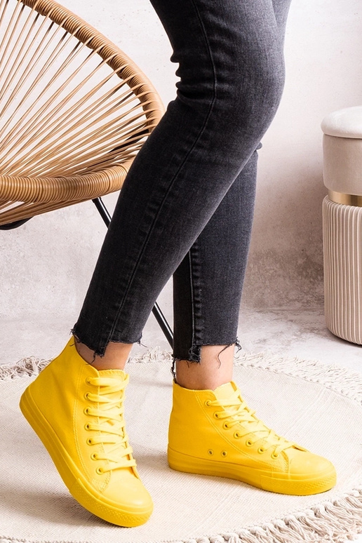 Baskets montantes jaunes Rafife