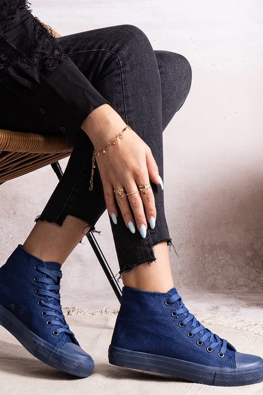 Baskets montantes en jean Ralife