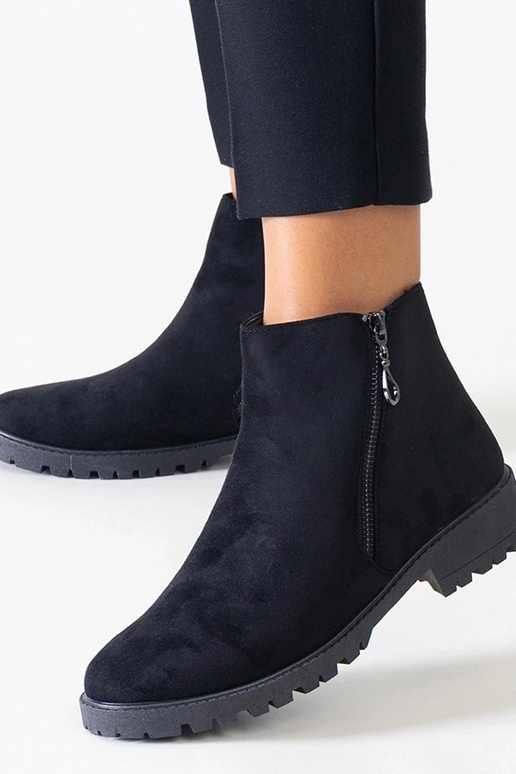 Bottes noires avec inserts...