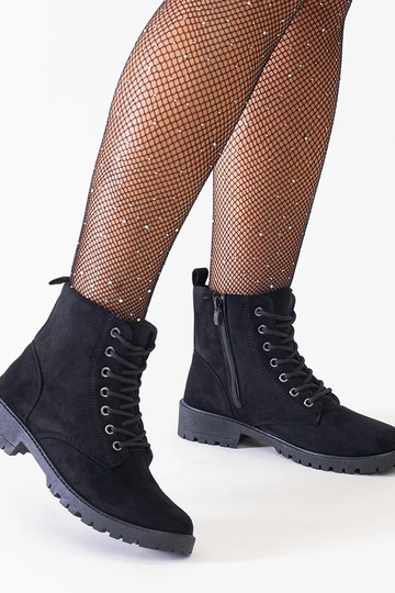 Bottes de travail noires en...