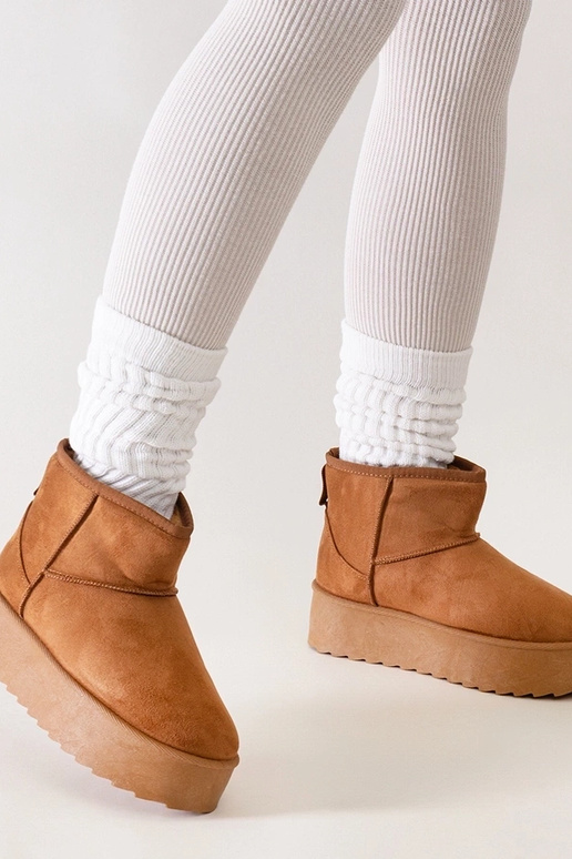 Bottes de neige marron décontractées...