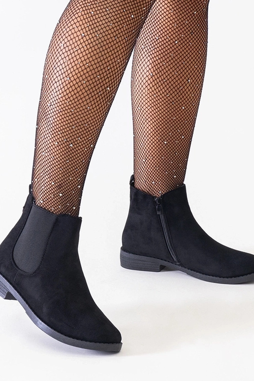 Bottes classiques noires à cheville...