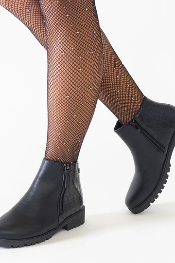 Bottines noires avec motif... 2