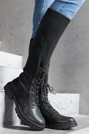 Bottines vertes à enfiler avec tige en tissu élastique Luana 2