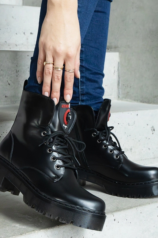 Botillons noirs pour femmes Ranco