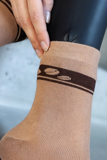 Chaussettes chaudes noires et blanches Sella 2