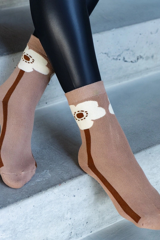 Chaussettes chaudes marron Sella Chaussettes chaudes marron Sella