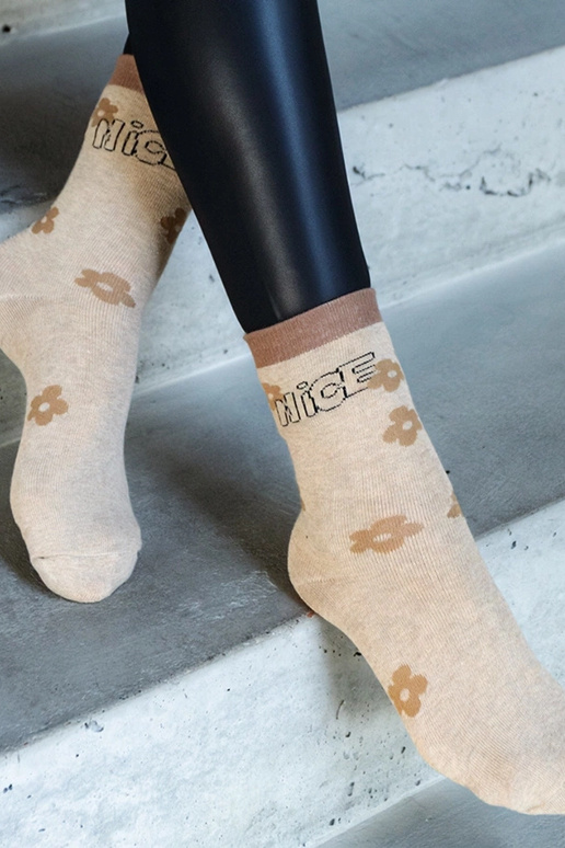 Chaussettes chaudes beiges Sella Chaussettes chaudes beiges Sella