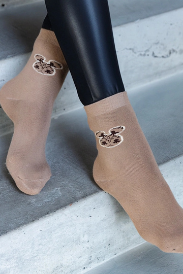 Chaussettes chaudes beiges Sella 2