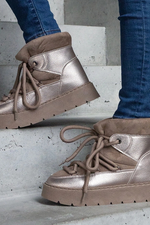 Bottes de neige à plateforme doublées...