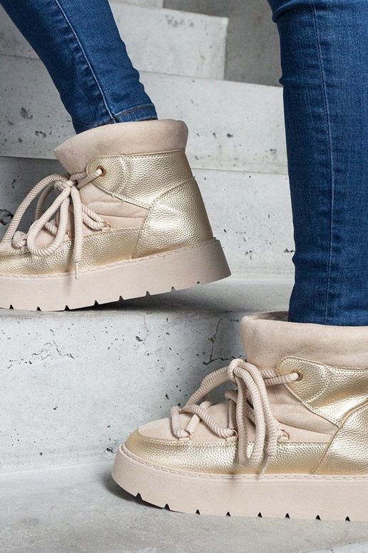 Bottes de neige à plateforme doublées...