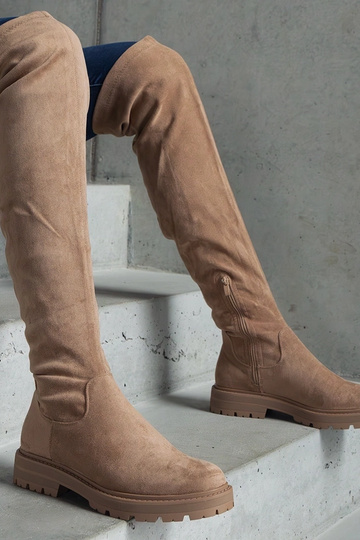 Bottes longues marron à... 2