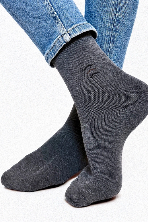 Chaussettes chaudes grises pour...