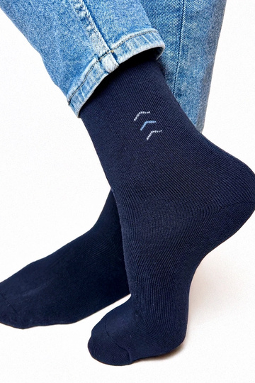Chaussettes chaudes bleu foncé pour hommes Narus 2