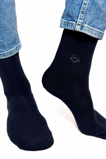 Chaussettes chaudes bleu foncé pour hommes Narus