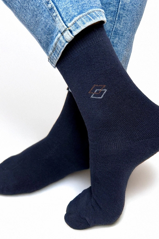 Chaussettes chaudes bleu foncé pour...