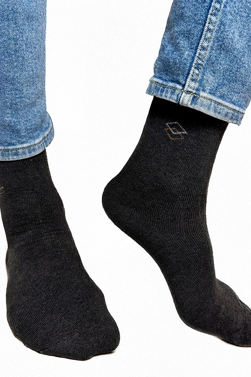 Chaussettes chaudes gris foncé pour...