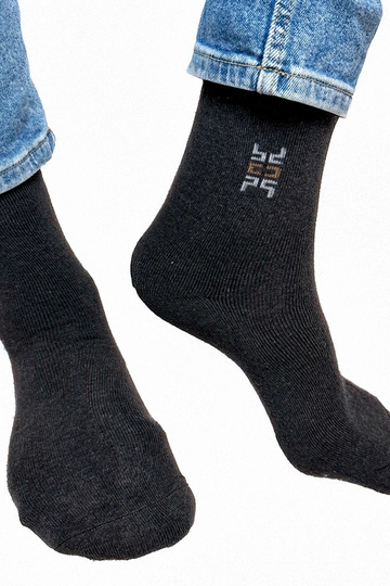 Chaussettes chaudes gris foncé pour hommes Narus