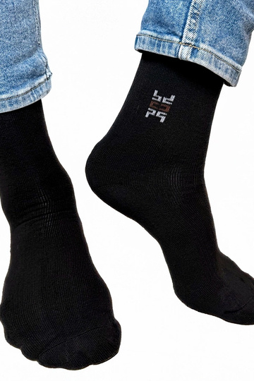 Chaussettes chaudes noires pour hommes Nerput